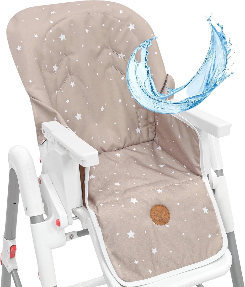 Comfortabele Stoelverkleiner voor Kinderstoelen - Zachte Zitkussen met Sterrenpatroon