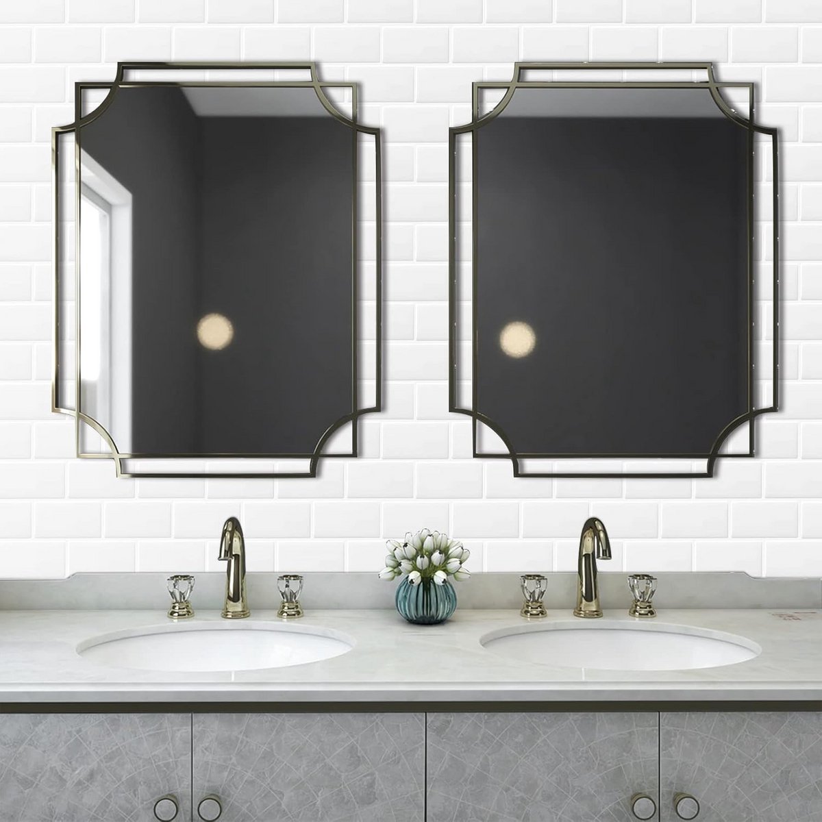 Zelfklevende 3D Wandtegel Stickers Wit Vinyl - Waterdichte Keuken & Badkamer Splashback