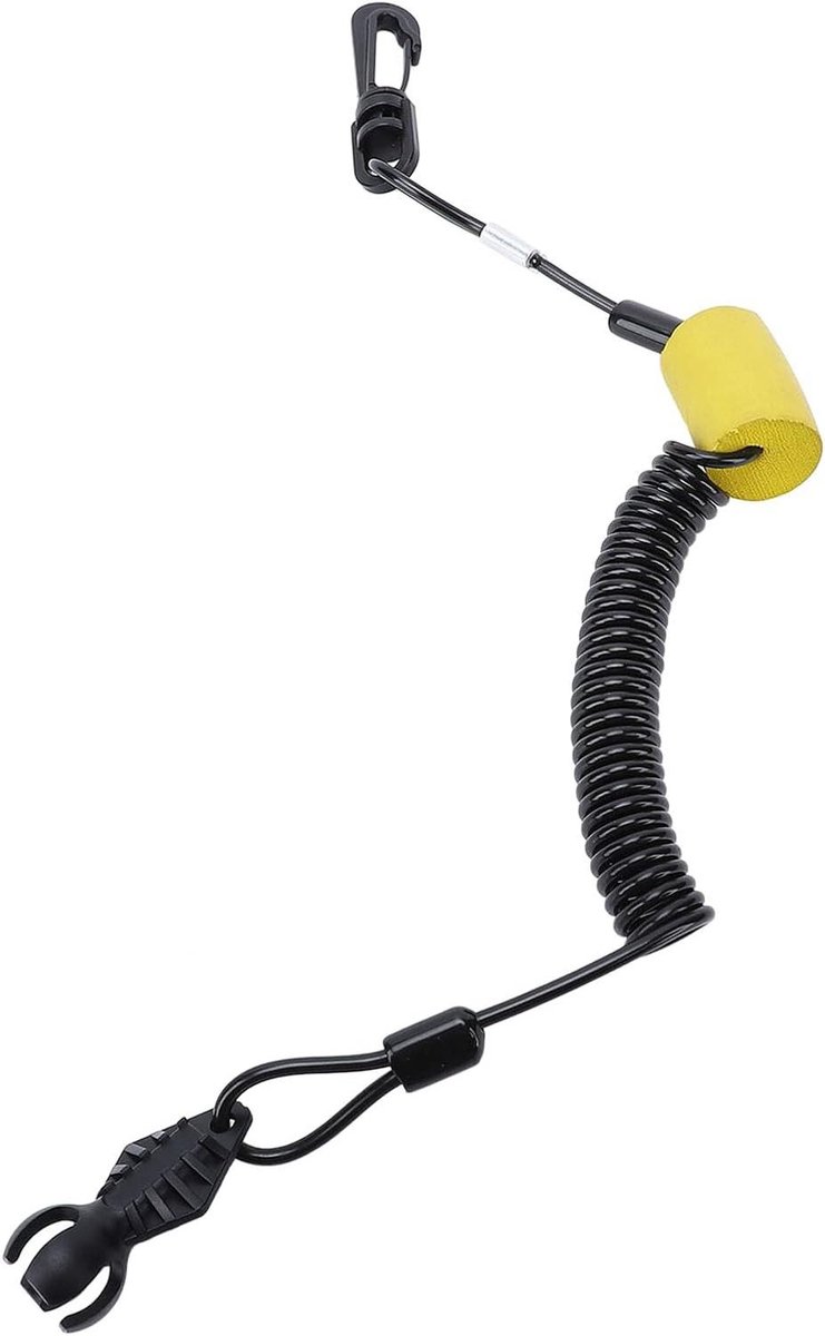 Tether Sleutelkoord met Elastisch Touw en Anti-diefstal Leersleutelkoord voor Jet Ski GTI, GTR, GTX en SPARK - 278003092 - Handige Clip Inbegrepen.