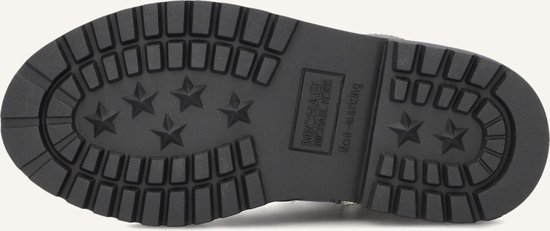 Zwarte zool met Michael Kors logo, stervormig profiel en 'Non-marking' tekst.