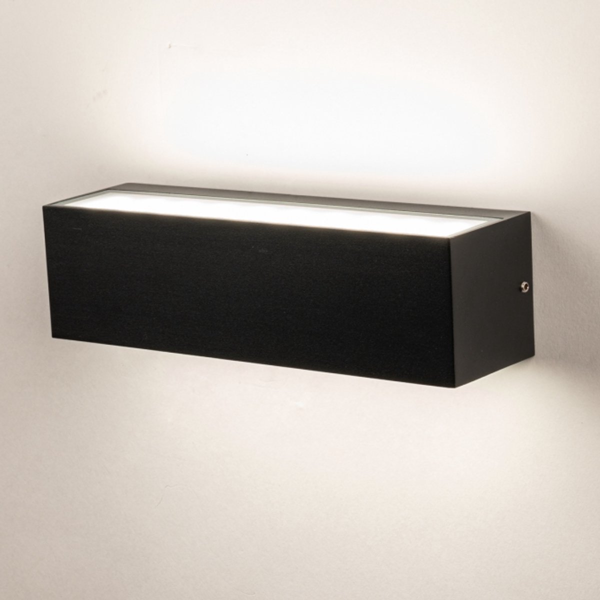 Lumidora Wandlamp 75357 - Voor buiten - SAMMY - 2 Lichts - Ingebouwd LED - 12.0 Watt - 1000 Lumen - 2700 Kelvin - Zwart - Metaal - Buitenlamp - Badkamerlamp - IP54