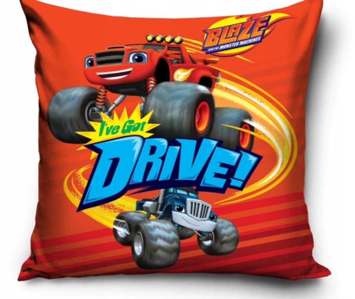 Blaze en de monsterwielen Kussensloop 40x40 cm - Origineel rood