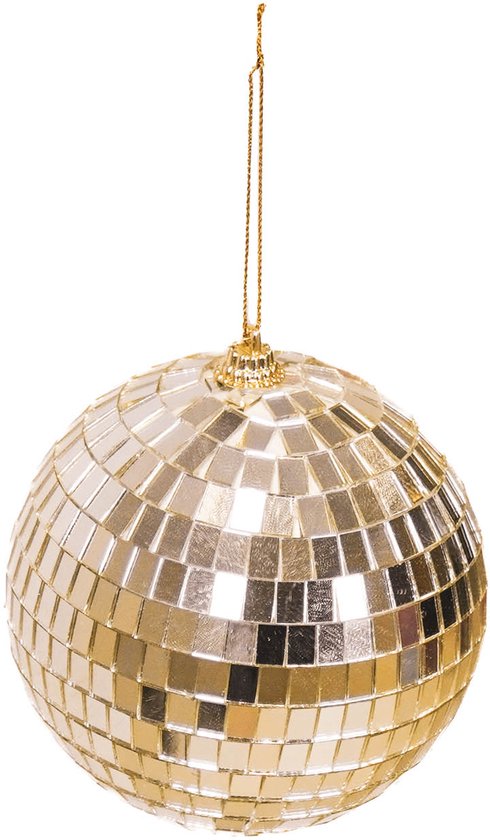 Housevitamin Kerstversiering - Kersthanger - Discobal - Foam - Goud - 15x15x15cm