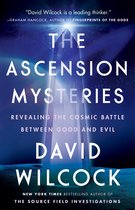 Boekcover van 'The Ascension Mysteries' met een kristal en sterrenhemel. Tekst: 'The Ascension Mysteries', 'Revealing the cosmic battle between good and evil', 'David Wilcock'.