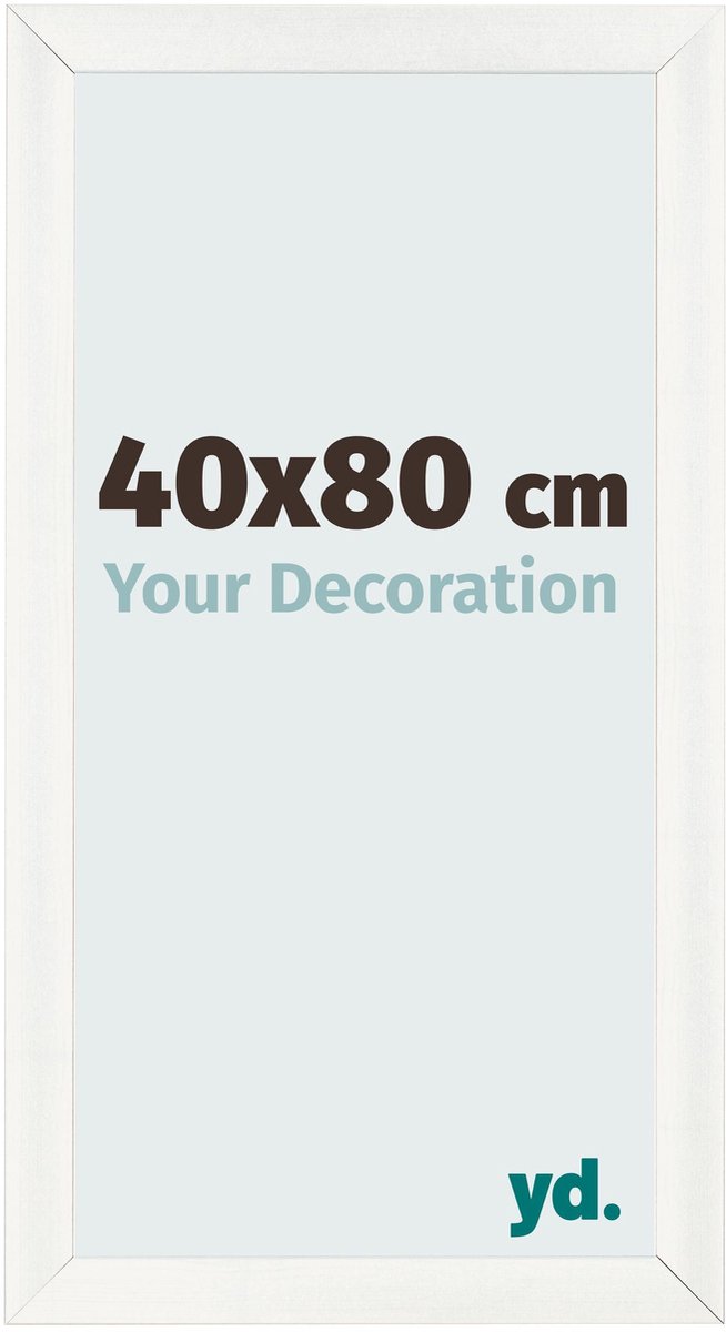 yd. Your Decoration - Fotolijst 40x80 cm - MDF - Wit Geveegd - Pisa