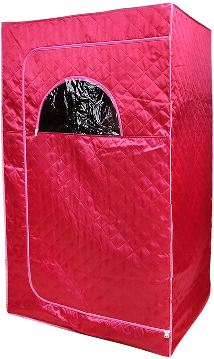 PIPIPOXER-Draagbare stoomsauna 1000W 220V persoonlijke thuisspa met stoomcabine 100*80*170cm, rood thumbnail 6