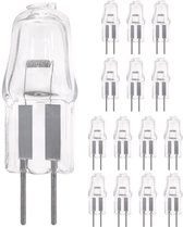 Modee 15 stuks G4 halogeenlampjes - 10W 12V - 130lm 2700K - Dimbaar