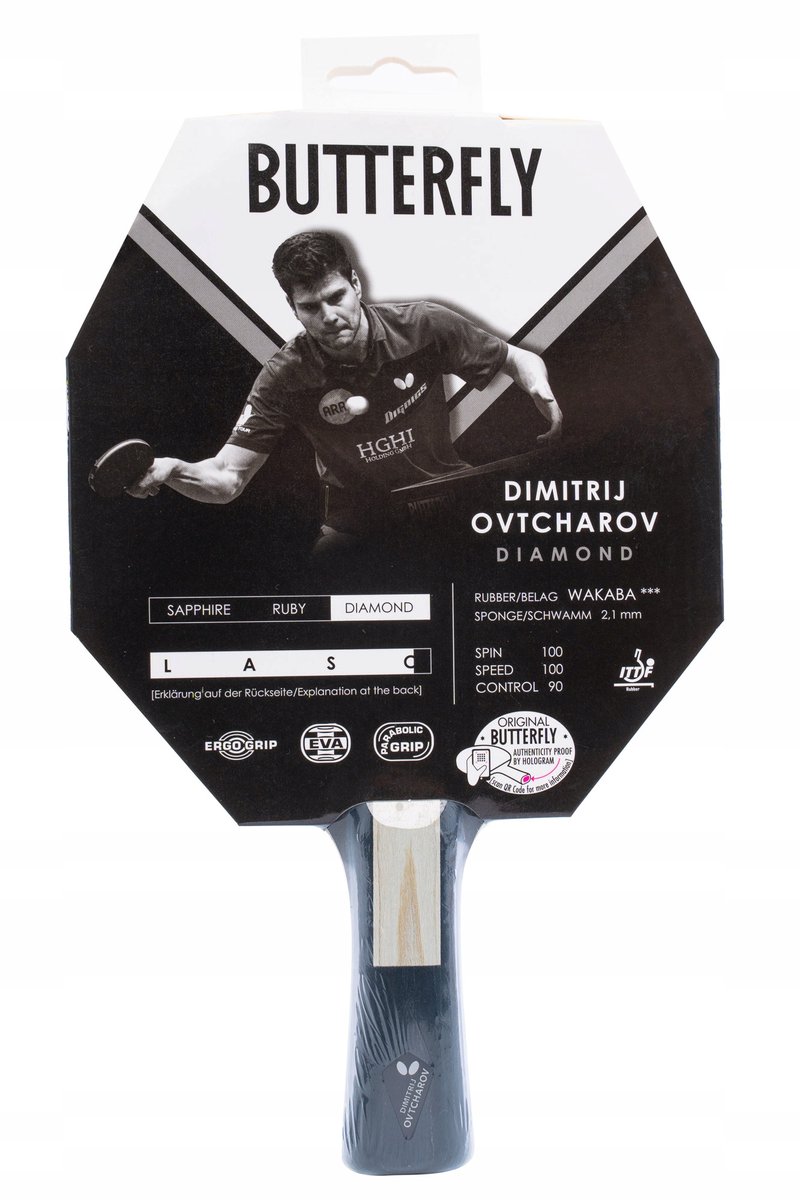 Butterfly Ovtcharov Diamond Tafeltennis Racket - Voor Gevorderde Spelers