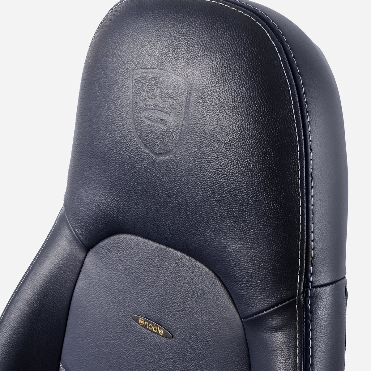 Noblechairs Icon Real leather gamestoel blauw/grijs – foto 7