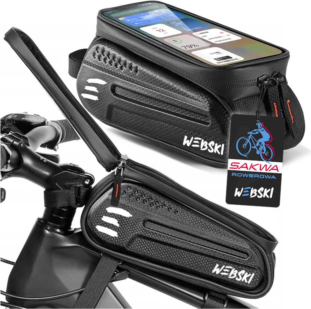 Waterdichte Fietstas met Touchscreen Telefoonhouder