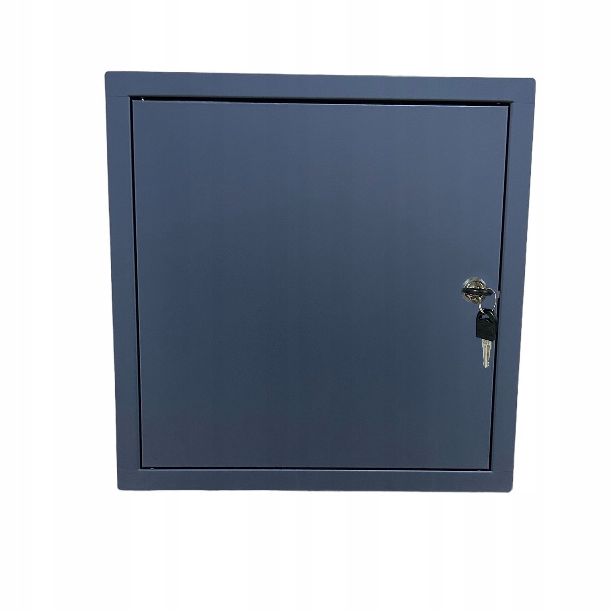 Metalen Luik met Sleutel Antraciet 40x40 cm
