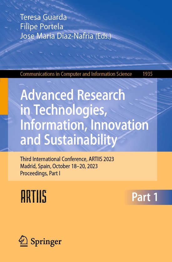 Springer Nature Proceedings Computer Science 1 - Advanced Re ... - cover