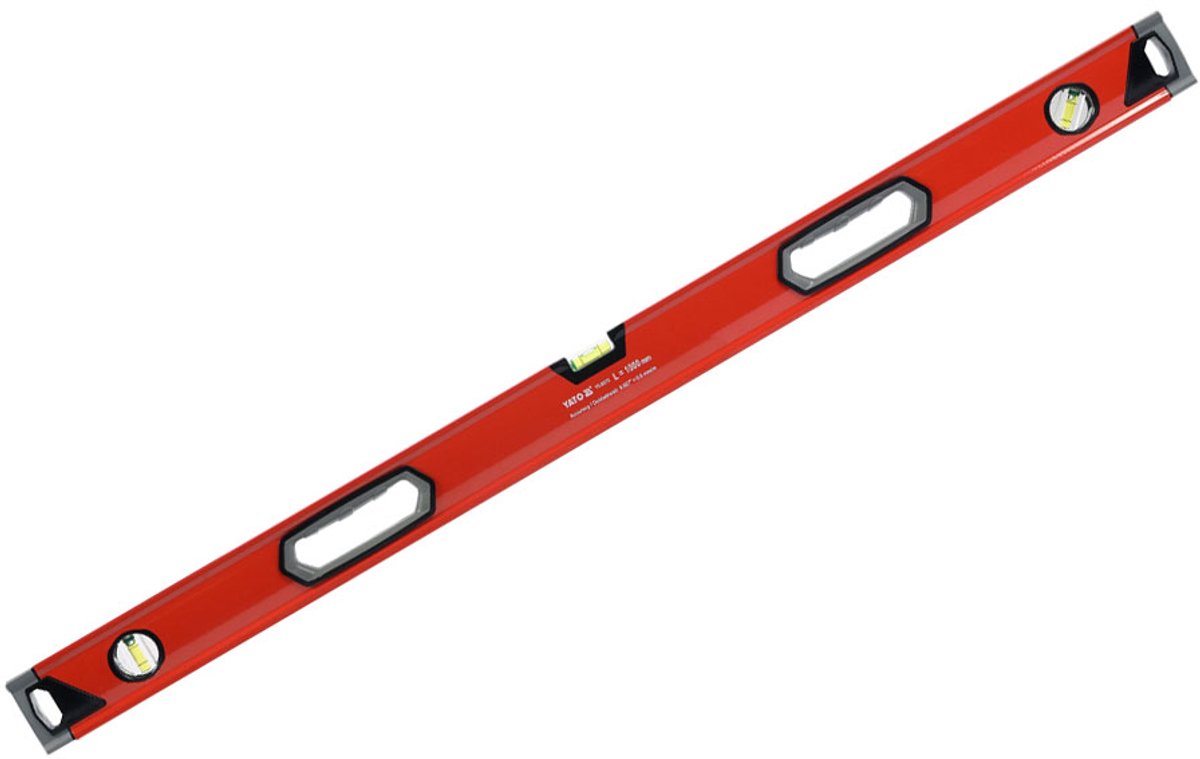 Aluminium Waterspanwijdte 1000mm - 3 Libellen - Precisie 0,5mm/m