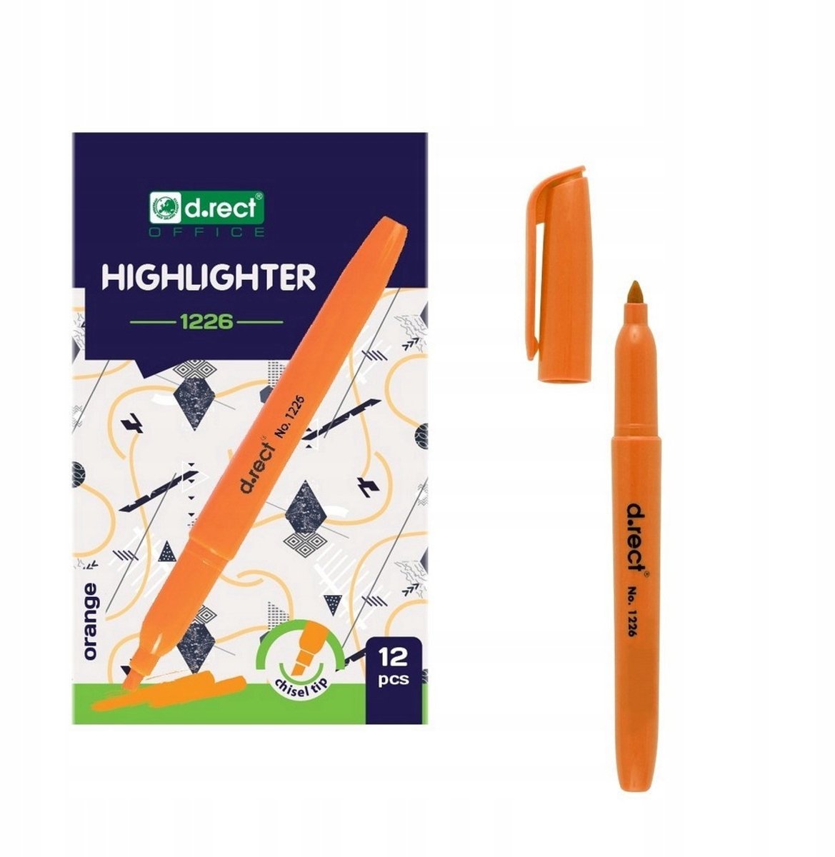 D.RECT Oranje Markeerstift 1-5mm - 1 Stuk