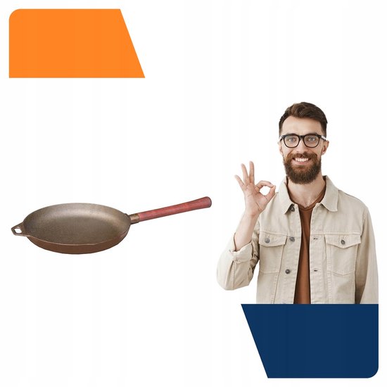 Hiceeden 4-pack mini gietijzeren koekenpan, 4-inch kleine