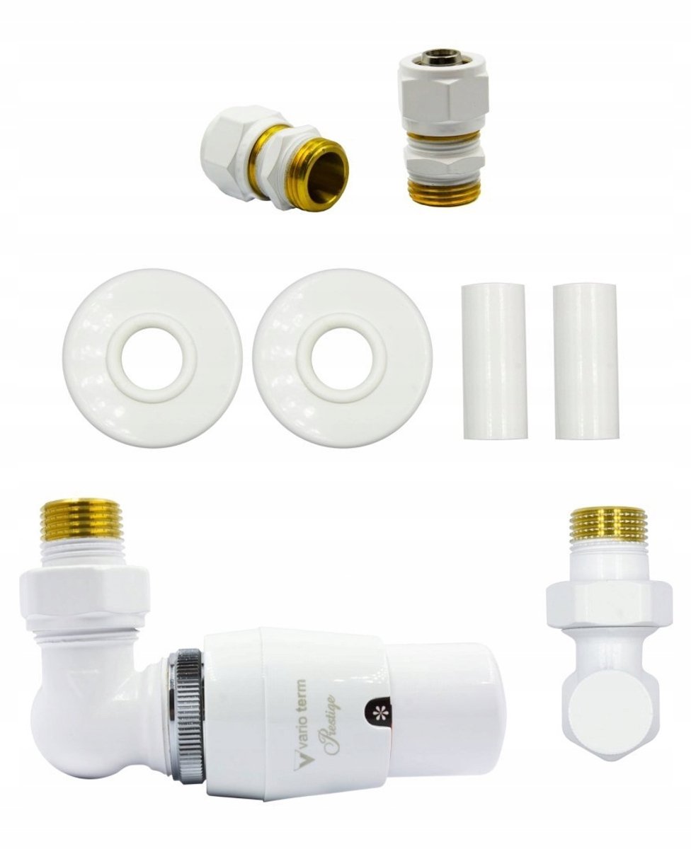 Vario-Term Master Thermostatische Klep Wit Links PEX All-in-One