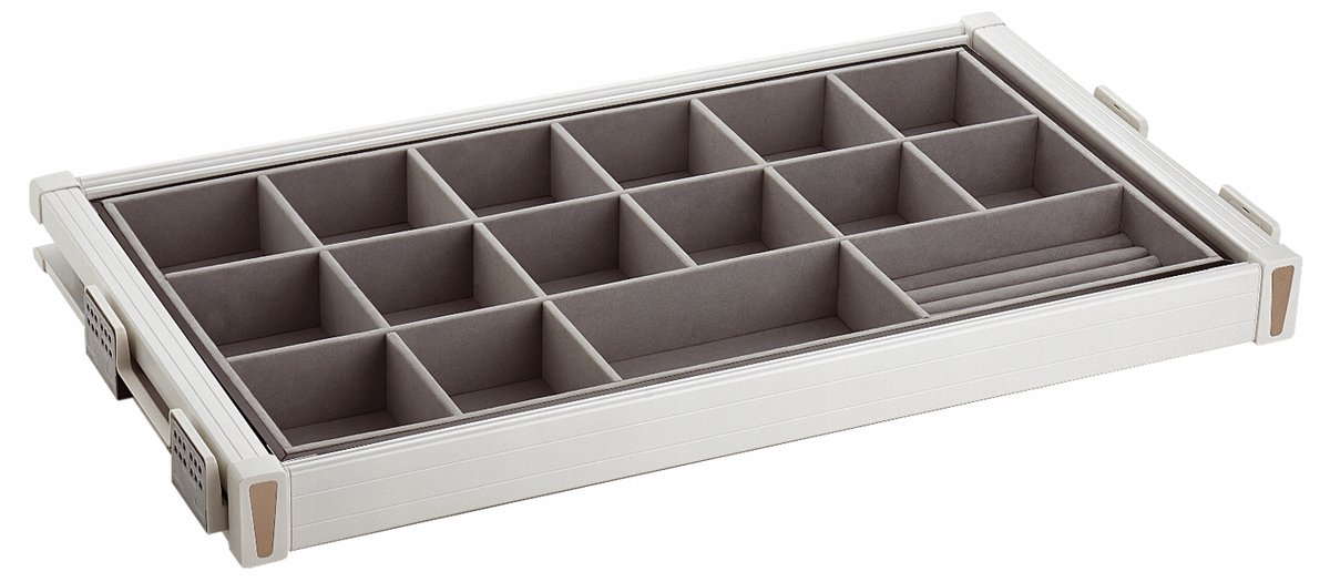 Uitschuifbare Kledingkast Plaat met Lades in Soft-Close - 70 cm