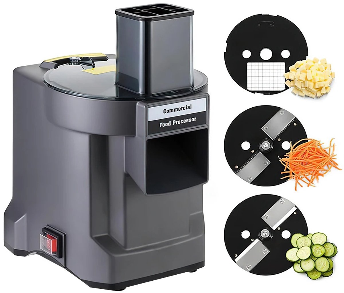 Milova Commerciële groentesnijmachine - Automatische snijmachine - Groenten en aardappelen - Allessnijder - RVS - Keukenapparatuur - Koken