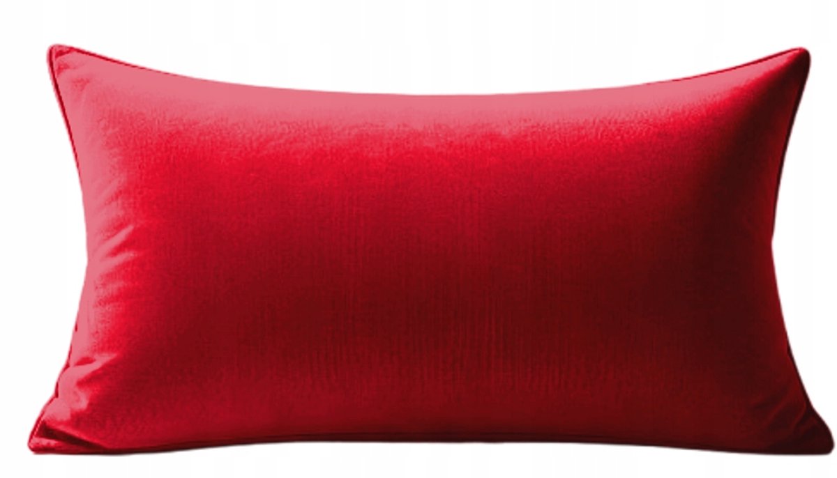 Decoratieve Kussenhoes 60x40 cm Velours Rood