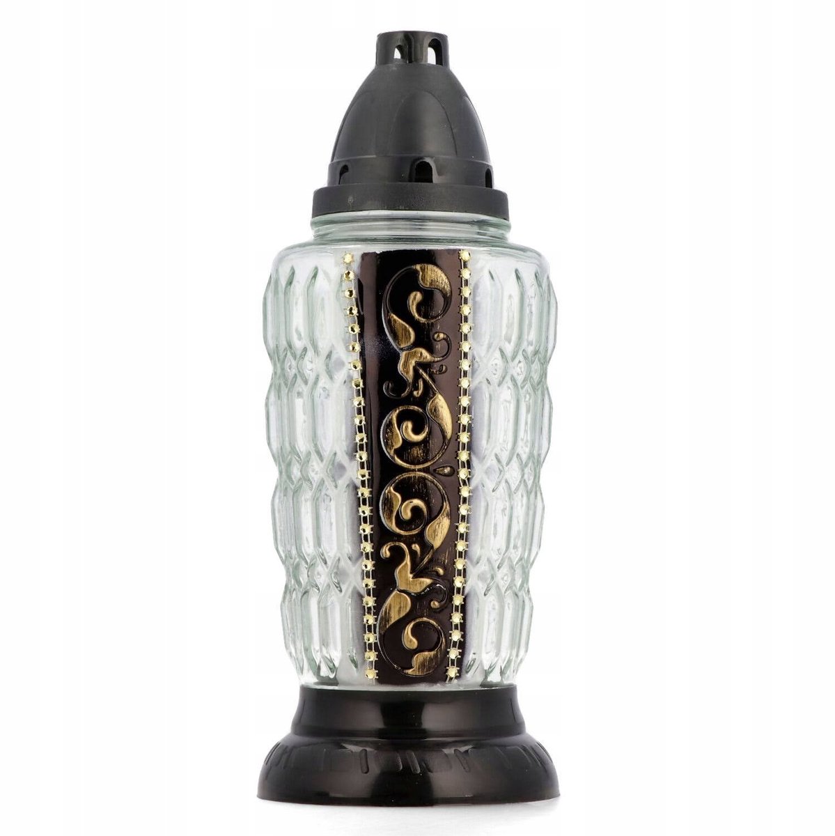 Znicz ROL 46 Zwart-Goud 29cm - Elegante herdenkingslantaarn