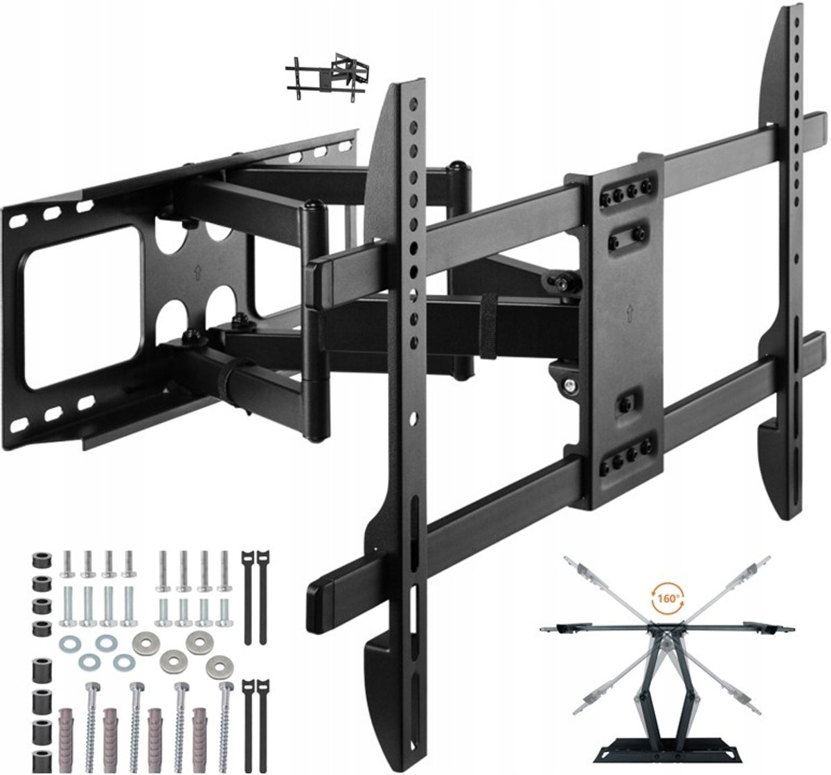 Draaibare Wandhouder TV 55 inch - Verstelbaar & Stabiel