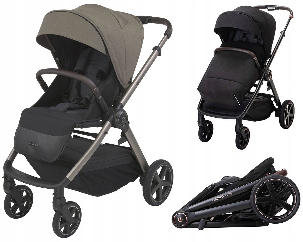 Espiro Only Way Kinderwagen 409 Smokey Taupe - Comfort & Stijl
