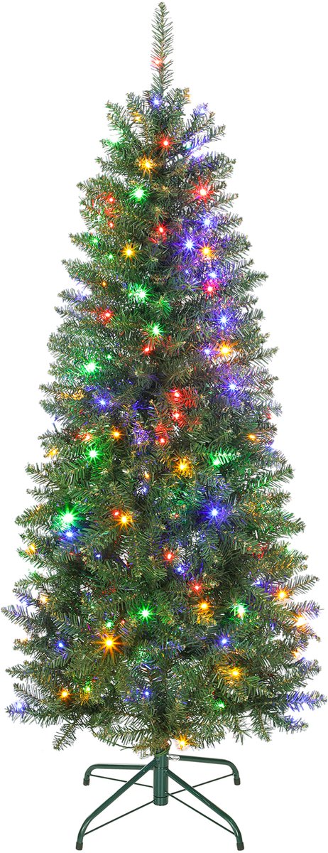 HOMCOM Kerstboom - Kunststof - 65x65x150cm - Groen