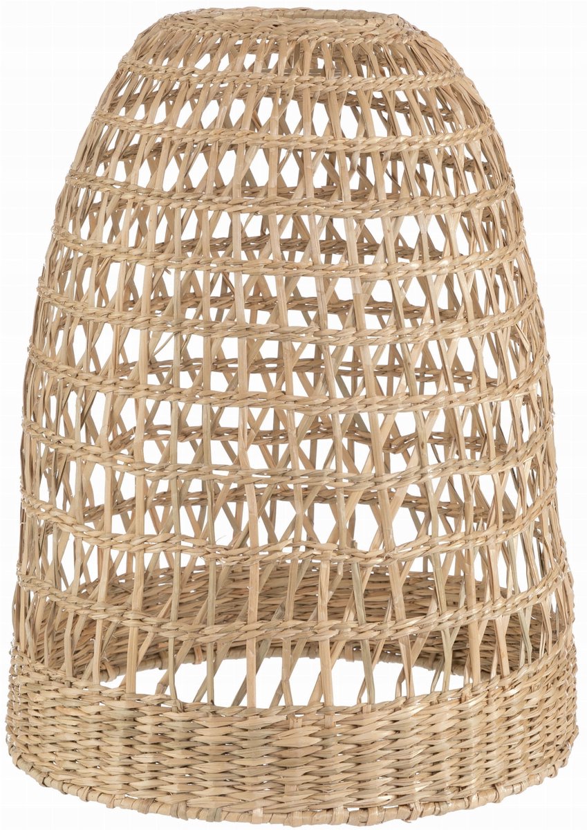 Handgemaakte Boho Lampenkap van Zeegras - 35cm