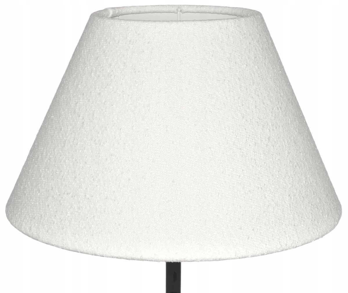 Merkloze stoffen lampenkap kegel E27 wit 13x25cm - Stijlvol en modern