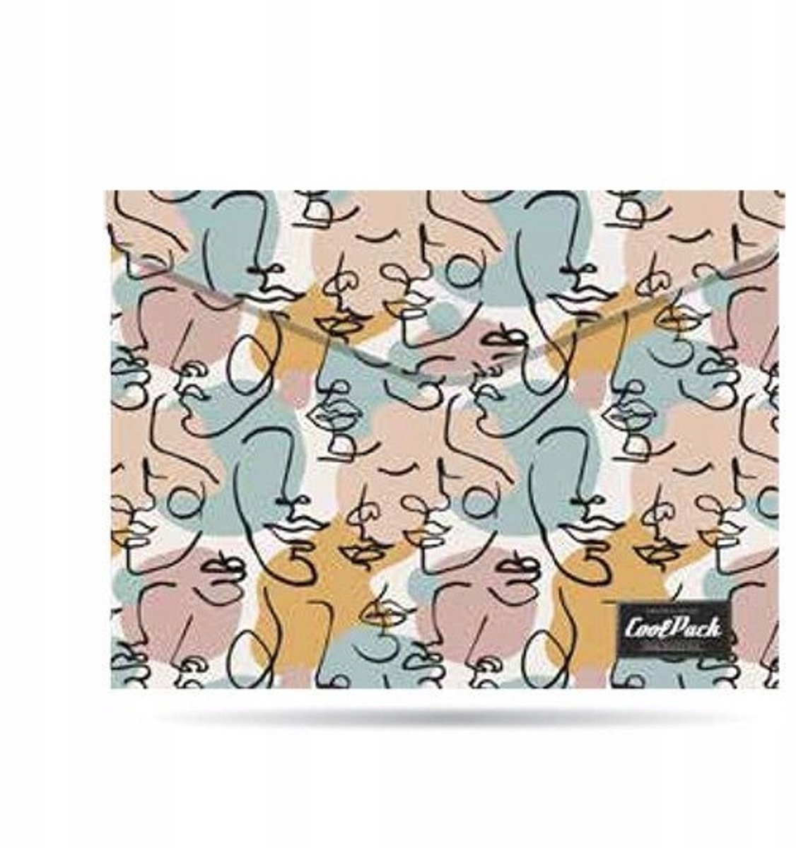 CoolPack A4 documentenkaart met drukknoopsluiting, Art Deco design