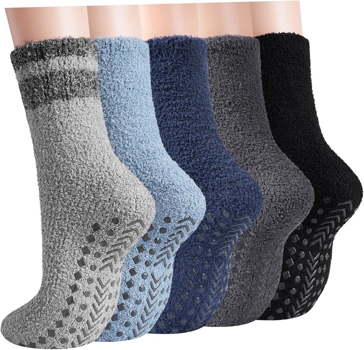 Warme knuffelsokken voor dames en heren - antislip, dikke wintersokken voor koudere dagen