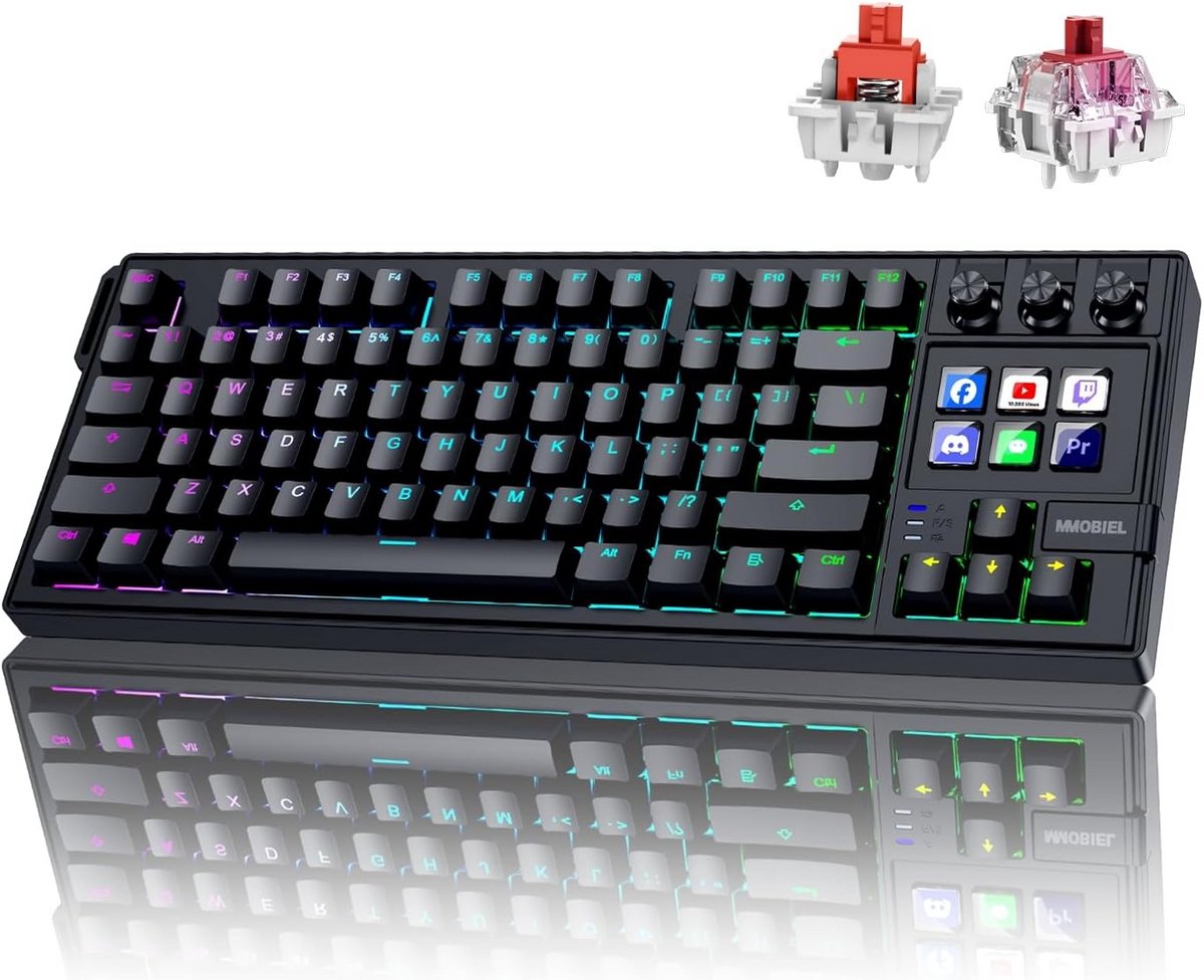 Mechanisch Toetsenbord met RGB en Macro Sleutels voor Streaming en Videobewerking