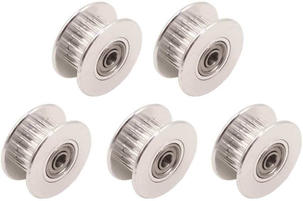 Aluminium Timing Belt Idler Pulley voor 3D Printers - Tandloze 20 Tanden, 3mm Boorgat, 6mm Breedte