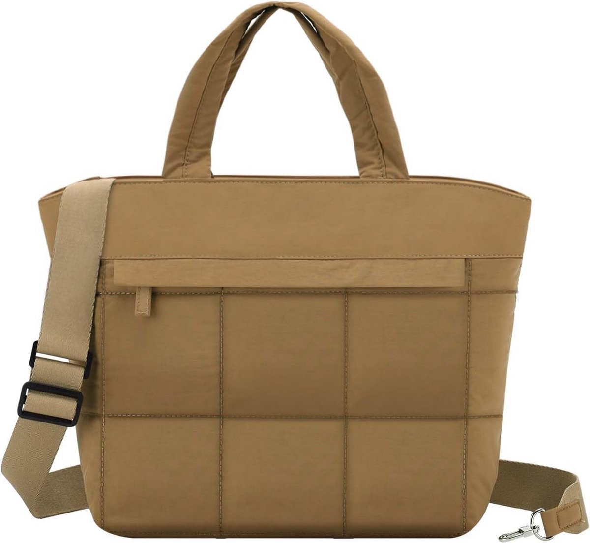 Puffer Crossbody Bag Dames - Lichtgewicht Tote Bag voor Universitair Gebruik