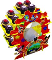 Cupcake standaard Mickey™ - Feestdecoratievoorwerp