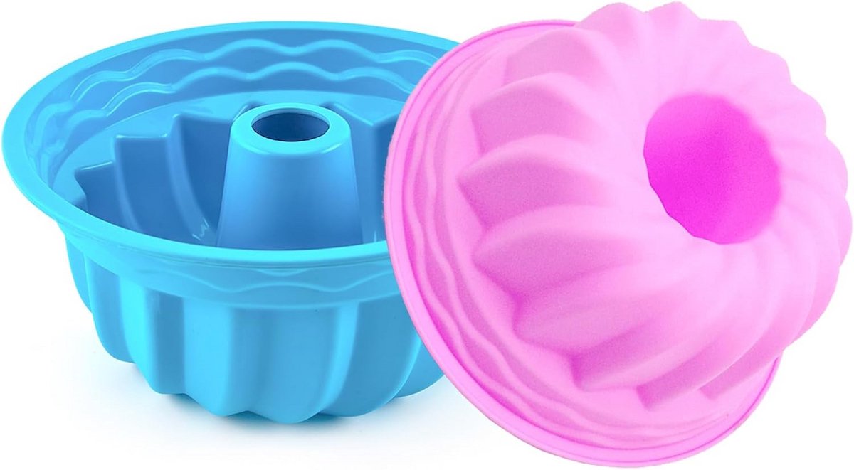 Siliconen Tulbandvorm 15 cm - Herbruikbare Anti-aanbak Bakvorm voor Taarten en Cakes