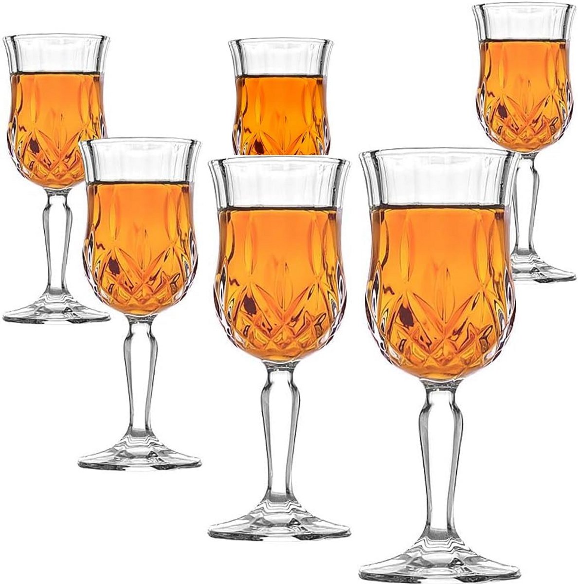 Kleurloze Cordial Glazen - 5 oz, Set van 6