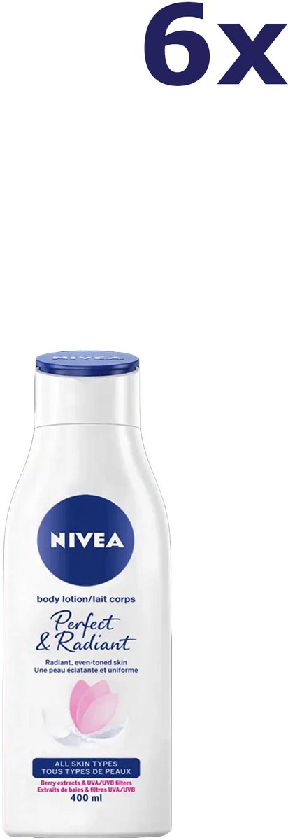 6x Nivea Bodylotion – Natural Fairness 400 ml