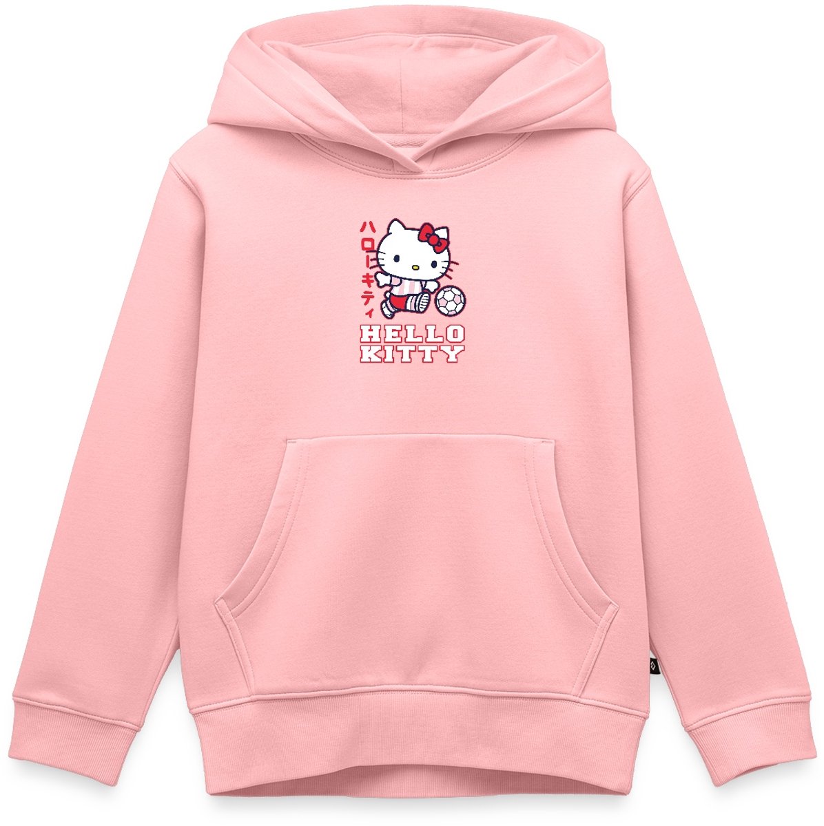 Hello Kitty Speelt Voetbal Premium Hoodie Kinderen