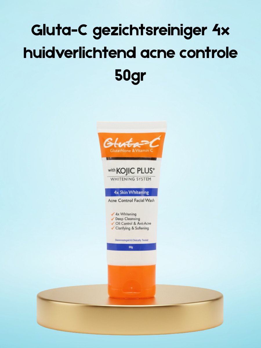 Gluta C Acne Control & Facial Wash met Kojic Plus + 50 gr