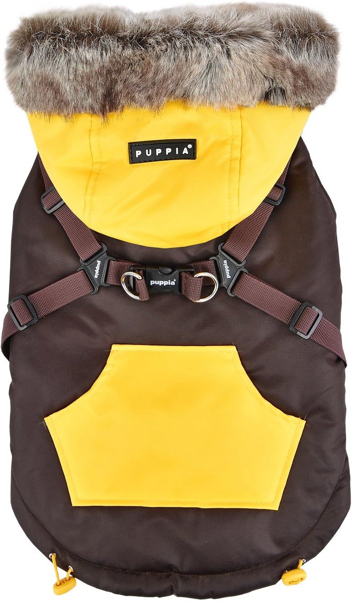Warm Hondenjas met Harnasopening Winter Fleece Vest Bruin