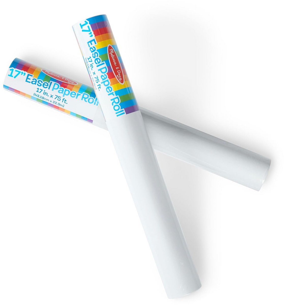 2x Extra Lang Tekenpapier Rol - Wit Kraftpapier voor Tekenen, Knutselen en Verven (45 cm x 18 m)