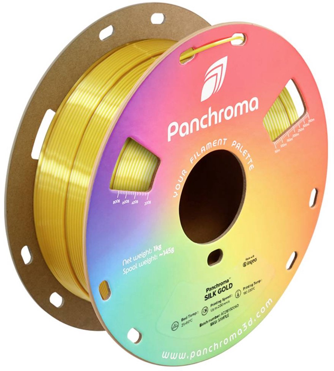 Polymaker CA03006 Panchroma™ Silk Filament PLA kunststof Zijdeglans 1.75 mm 1000 g Goud 1 stuk(s)