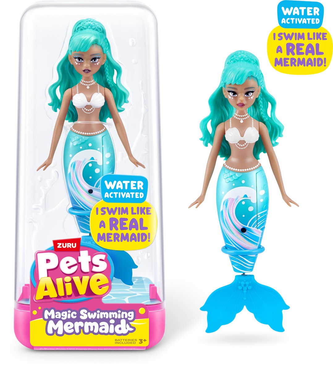 Zuru zeemeermin speelgoed Pets Alive Zwemmende Zeemeermin waterpret.