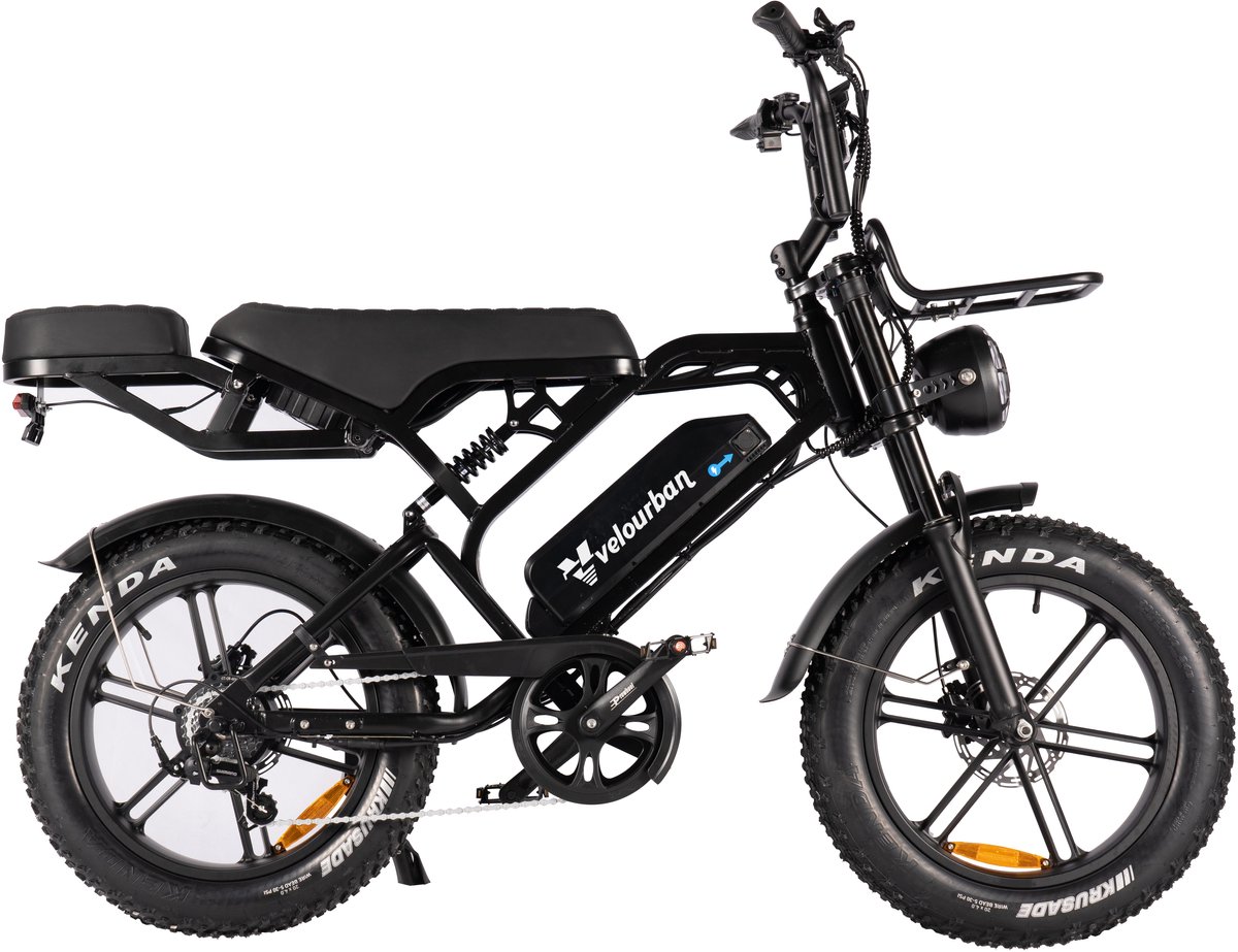 Velo Urban Vu20pro – Fatbike – 20 Inch – 60–80 Km Actieradius – Hydraulische Remmen – incl slot - Led-verlichting