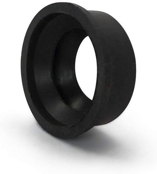 kör4u Sifon Afdichting voor wastafel, 50 x 32 mm, zwart, manchet, rubberen manchet, rubberen nippel voor afvoerpijp