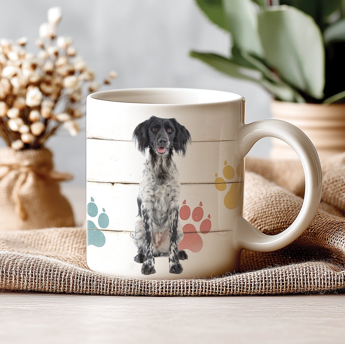 Mok - 330 ML - Hond - Grote Münsterländer - Koffiemok - Theemok - Thee of Koffie - Koffiebeker - Koffietas Geschenk Cadeau