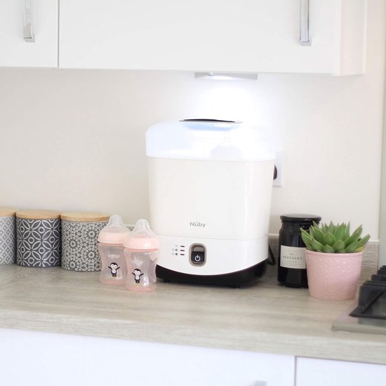 Nûby Flessen Sterilisator Elektrisch - Flessendroger Voor 5 Flessen - Baby Stoomsterilisator & Droogfunctie - Ook Voor Borstpompen, Spenen en Andere Voedingsaccessoires van Merkloos — afbeelding 5
