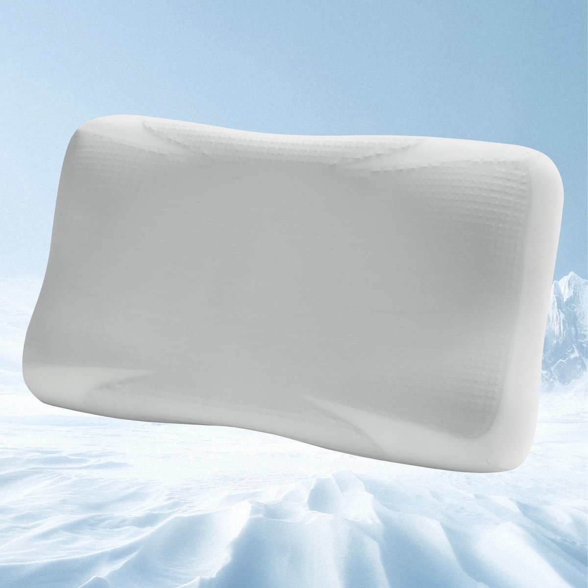 Unyqoos Ergonomisch koel slaapkussen met ademende hoes voor optimaal comfort Wit