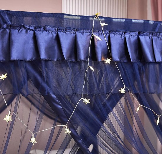 Klamboe voor over het hemelbed, slaapkamerdecoratie, hangende gordijnen, gordijnnet